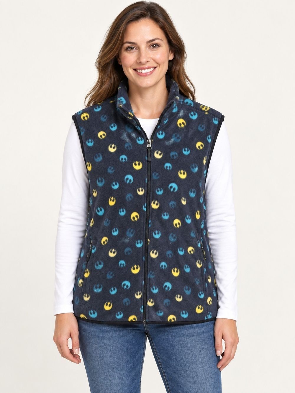 2XL - Star Wars Fleece Zip Up Vest